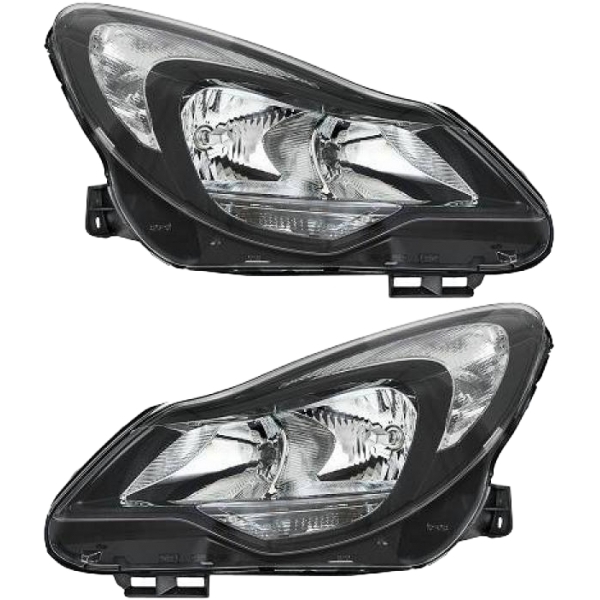 Valeo Scheinwerfer SET + Tagfahrlicht passt für Opel Corsa D Kasten ab 11-14