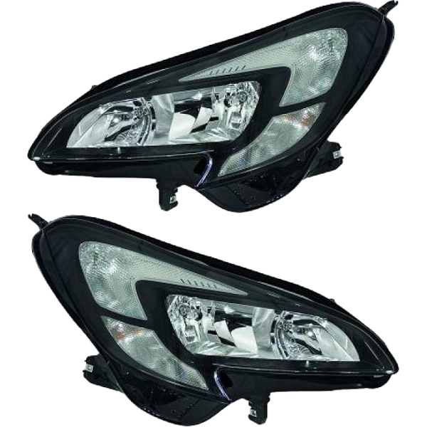 Hella H7/H7 Scheinwerfer Tagfahrlicht SET passt für Opel Corsa E X15 ab 14-19