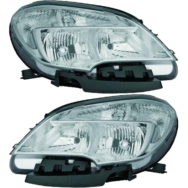 Scheinwerfer mit TGFL H7/HB3 SET passt für Opel Mokka ab Baujahr 2012-2016