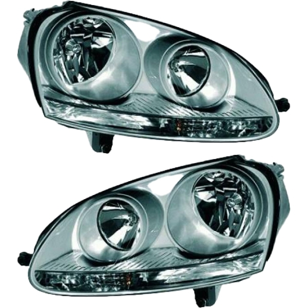 Hella Halogen Scheinwerfer H7/H7 SET passt für VW Golf V (1K1) ab 2003-2008