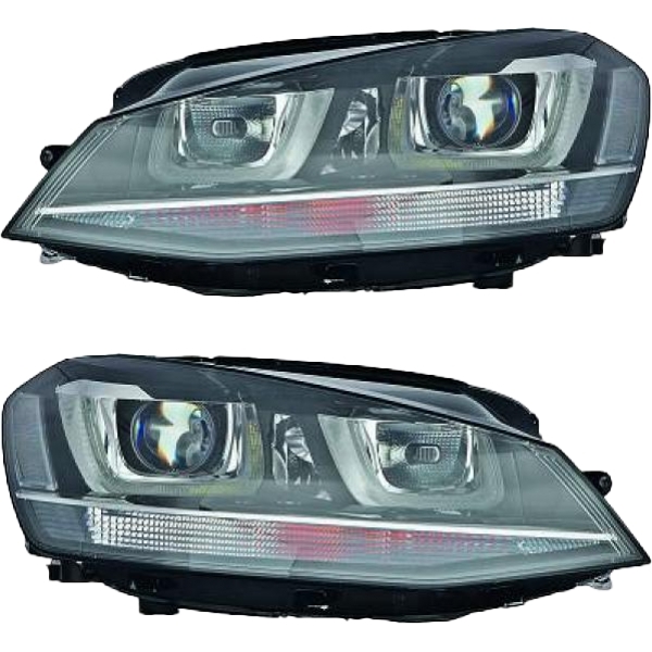 Xenon Scheinwerfer D3S Depo SET passt für VW Golf VII (BE2/BV5) ab 2012-2017