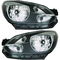 Scheinwerfer schwarz H4 Depo SET passt für VW UP!...