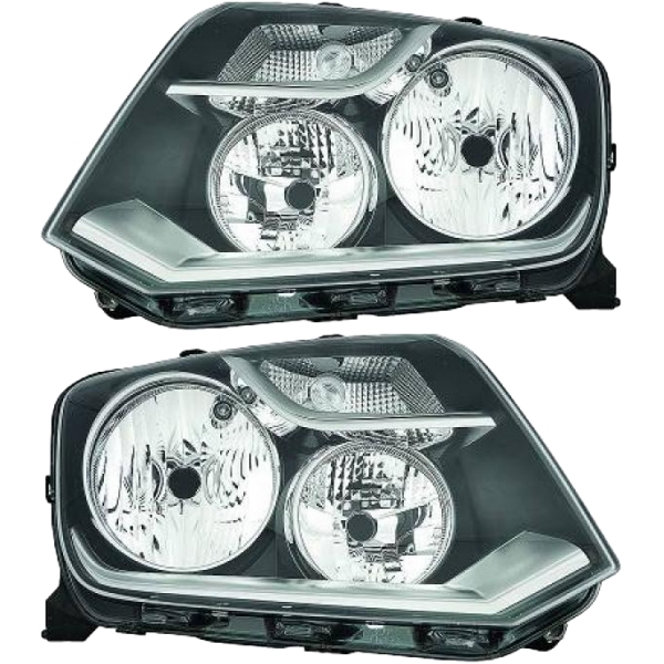 Scheinwerfer Blinker weiß H15/H7 SET passt für VW Amarok (S7B) ab 2010-2020