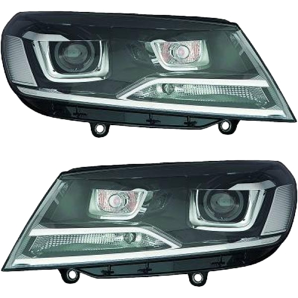 HELLA Bi-Xenon LED Scheinwerfer SET passt für VW Touareg II 7P Facelift 2014>