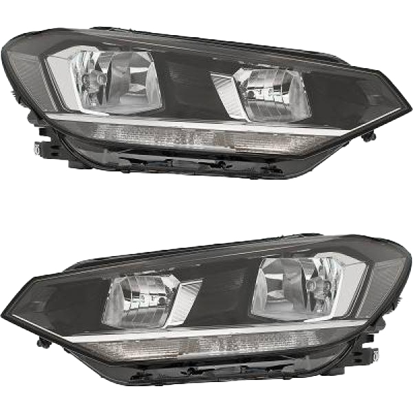 Marelli Halogen H7 Scheinwerfer SET passt für VW Touran (5T1) ab Baujahr 2015