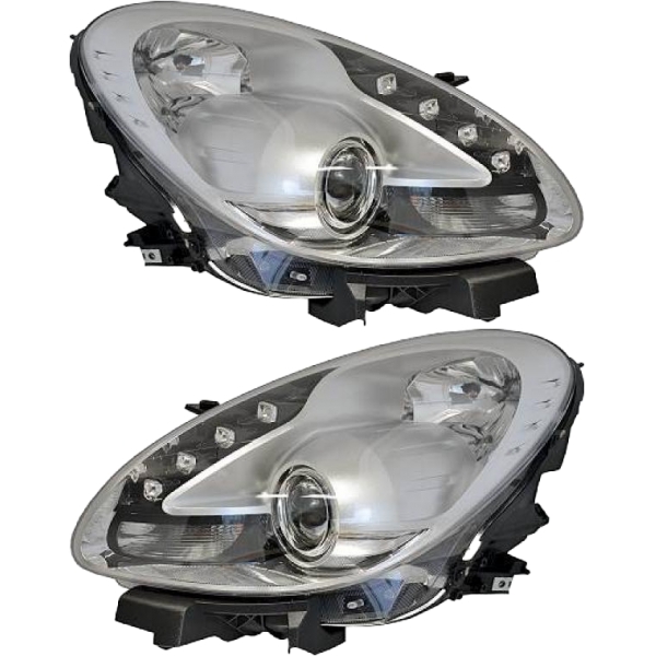 Scheinwerfer LED H7 silber SET passt für Alfaromeo Giulietta 940 ab 2010-2020