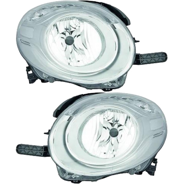 Scheinwerfer Depo H7 SET passt für Fiat 500L (351) Vorfacelift ab 2012-2017