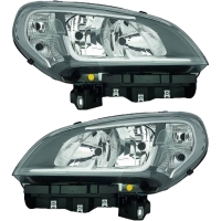 Scheinwerfer Depo H7/H7 Blinker weiß SET passt...