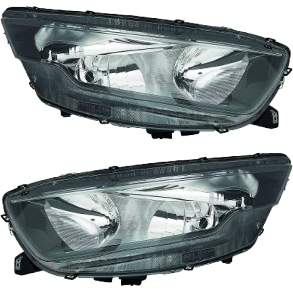 Scheinwerfer H7 schwarz Depo SET passt für Iveco Daily VI Kasten ab 2014