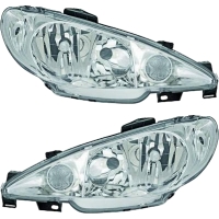 Valeo Scheinwerfer H7 klarglas SET passt für Peugeot...