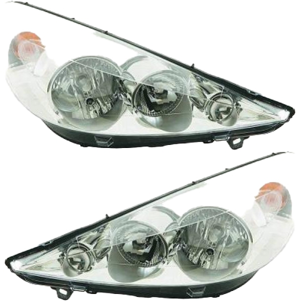 Scheinwerfer H7/H1 SET passt für Peugeot 206 + (T3E) ab Baujahr 2009-2013