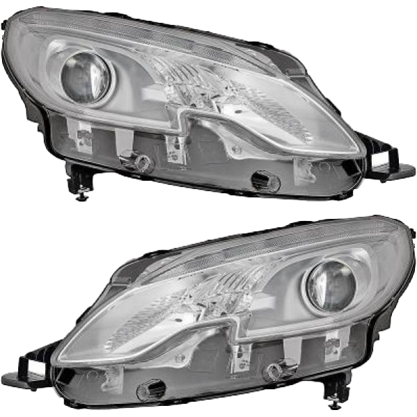 Scheinwerfer Valeo Tagfahrlicht H7 SET passt für Peugeot 2008 I CU ab 13-16
