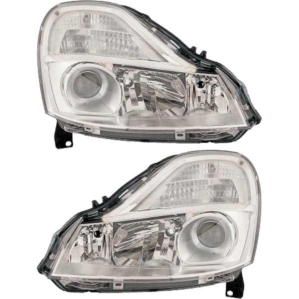 Valeo H1 Scheinwerfer SET +Kurvenlicht passt für Renault Modus Grand ab 12/07