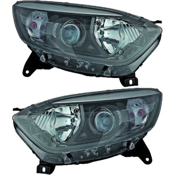 Scheinwerfer mit Motor schwarz H1/H1 SET passt für Renault CAPTUR I ab 2013