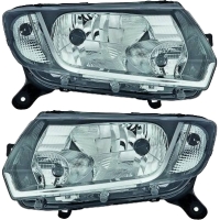 Scheinwerfer SET H4 Klarglas passt für Dacia LOGAN...