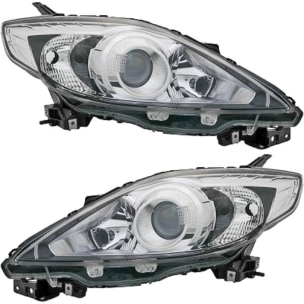 Scheinwerfer schwarz Depo H7/HB3 SET passt für Mazda 5 CR19 ab Baujahr 07-10