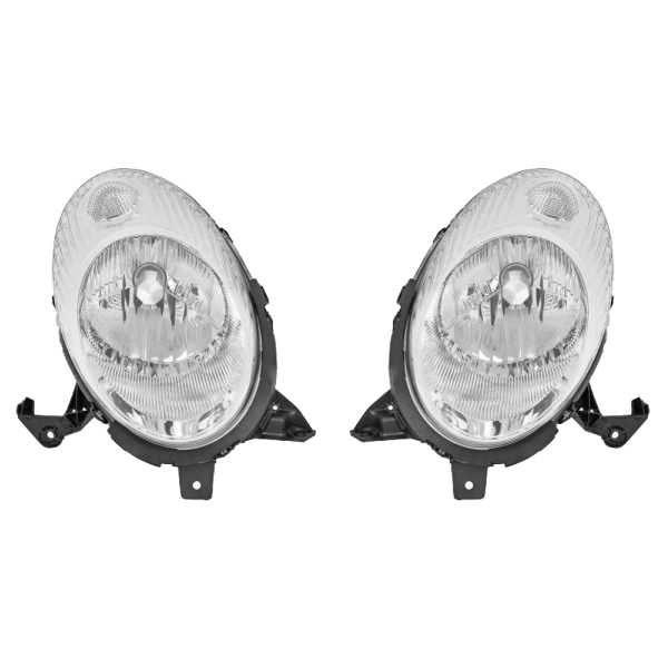 Valeo H4 weiß Scheinwerfer SET passt für Nissan Micra III (K12) ab 2005-2010