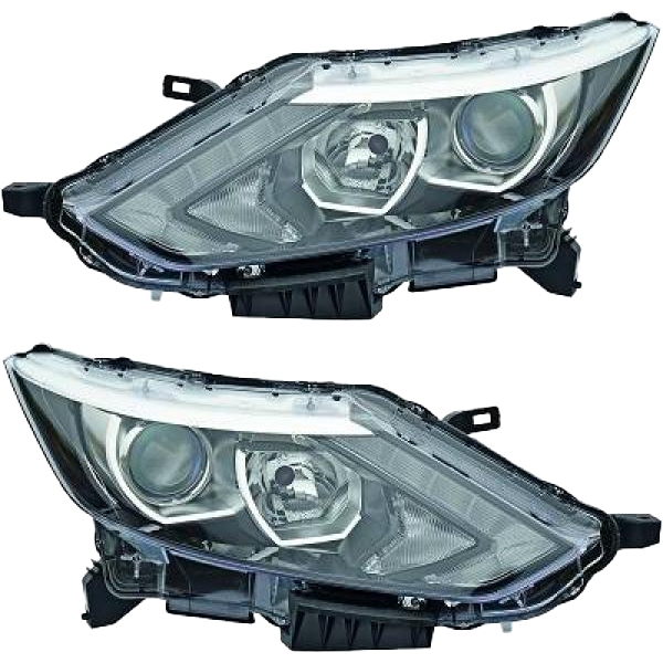 Scheinwerfer LED/H7 SET passt für Nissan Qashqai II J11 SUV ab Baujahr 13-17
