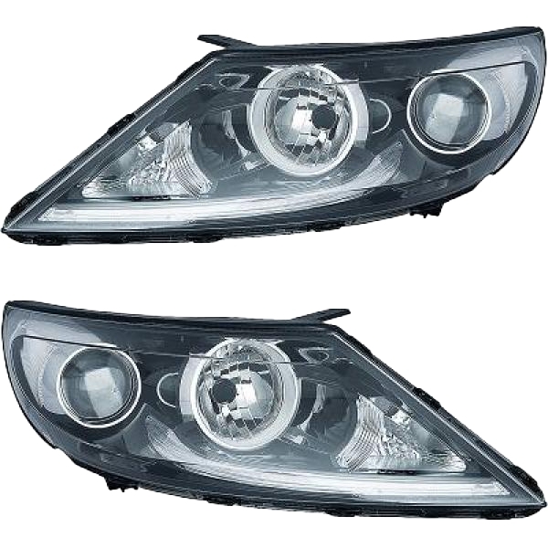 Scheinwerfer Depo mit Tagfahrlicht H7 SET passt für Kia Sportage SL ab 14-15