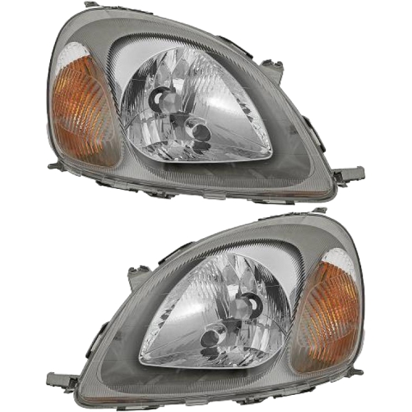 Valeo Halogen Scheinwerfer SET passt für Toyota Yaris (P1) ab 1999-2005