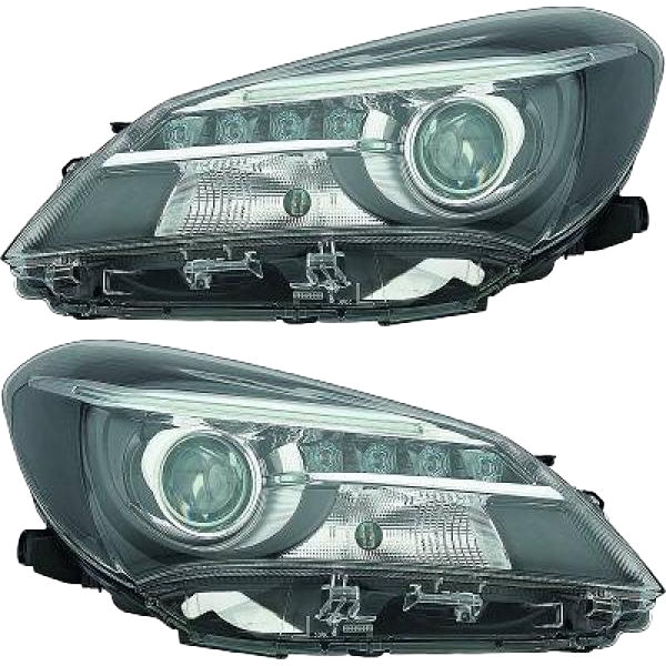 Scheinwerfer LED Depo HIR2 SET passt für Toyota Yaris (P13) ab 2014-2017