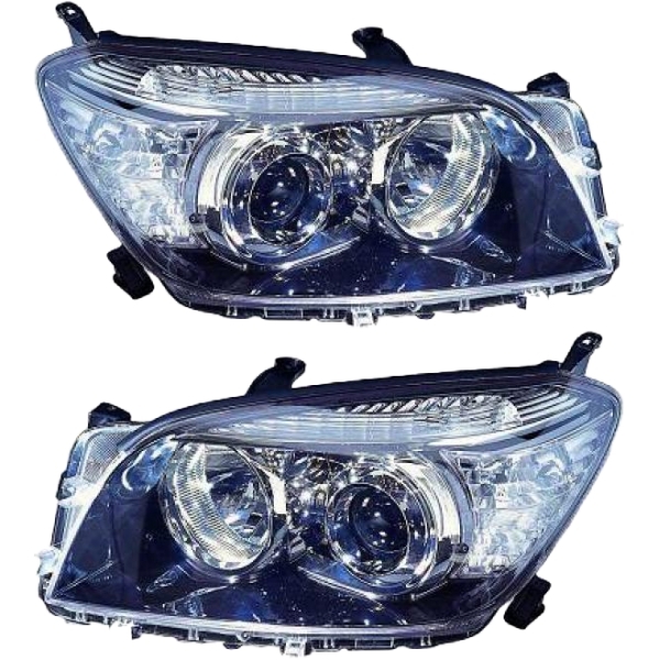 Scheinwerfer schwarz Depo HB3 H11 SET passt für Toyota RAV 4 III A3 ab 06-09