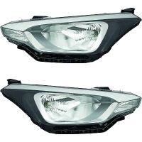 Scheinwerfer schwarz H4 SET passt für Hyundai i20...