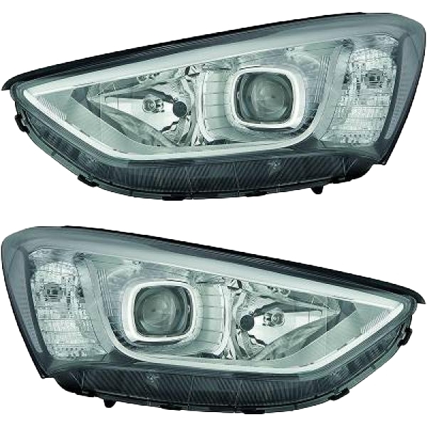 Xenon Scheinwerfer LED D3S SET passt für Hyundai Santa FÉ III DM ab 2012-2015