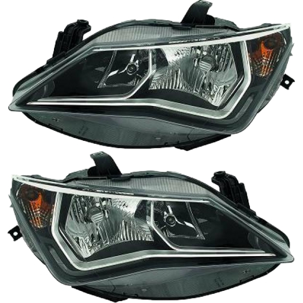 Scheinwerfer Depo H7/LED TGFL SET passt für Seat Ibiza IV (6J5/8/1) ab 15-17