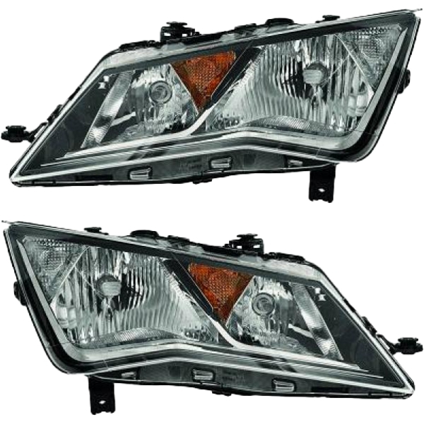 Valeo Scheinwerfer mit TGFL H7 SET passt für Seat Leon 5F1/5F5/5F8 ab 12-20