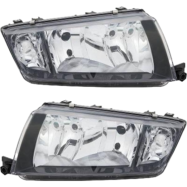Scheinwerfer H7/H1 Depo SET passt für Skoda Fabia I /Combi (6Y2/5/3) ab 99-07