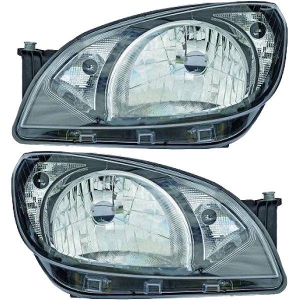 Hella mit Tagfahrlicht H4 Scheinwerfer Motor SET passt für Skoda Citigo 11-17