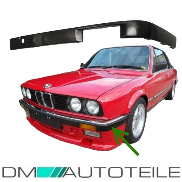 Leiste Stoßstange Zierleiste ABS vorne LINKS passt für BMW 3er E30 Facelift 87>