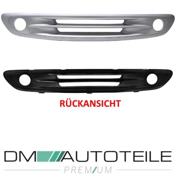 Smart Fortwo City Coupe 450 Kühlergitter ABS Grau Lackiert mit Löcher für NSW Bj. 08/98-04/02