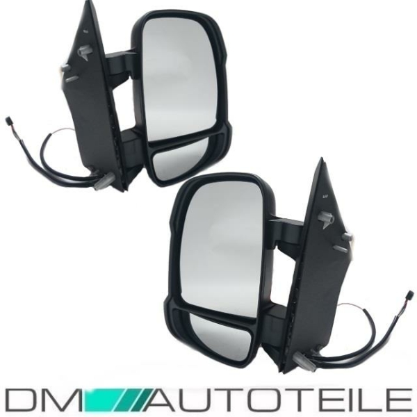 Außenspiegel SET kurz Arm elektrisch passt für Fiat Ducato Jumper Boxer 06-14