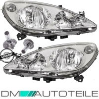 Set Peugeot 307 Scheinwerfer Links+Rechts Bj 01-05...