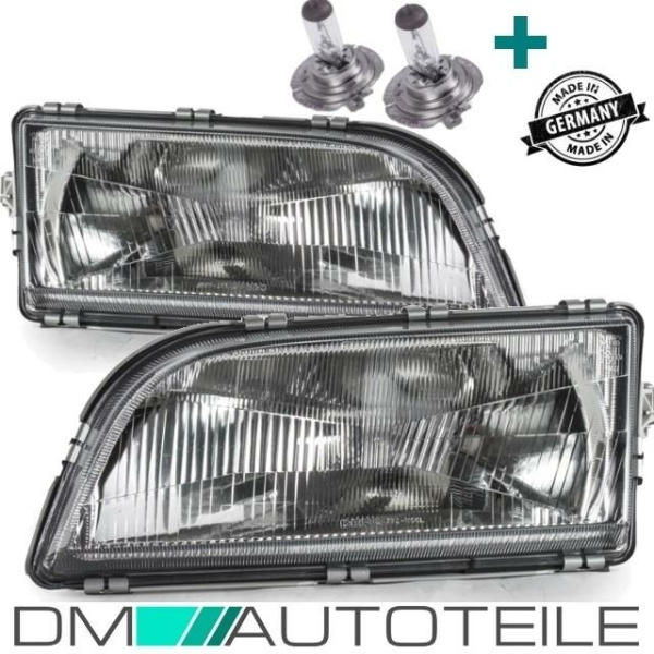 Set Volvo V40 S40 Scheinwerfer Rechts & Links H4 Bj 96-00 + 2x H4 Birnen