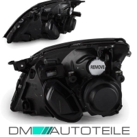 Set Opel Vectra C Signum Klarglas Scheinwerfer Rechts & Links Schwarz H7/H7 +2x H7 Birnen