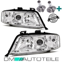 Set Audi A6 4B Scheinwerfer Rechts+Links 97-01 H7/H1...