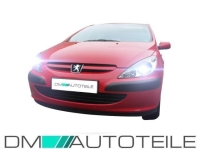 Set Peugeot 307 Scheinwerfer Klarglas Links & Rechts Bj 01-05 + Stellmotor H7/H1