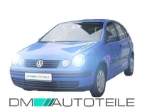 Scheinwerfer links Klarglas + Stellmotor H7/H1 + H7 Birne passt für VW POLO 9N 01-05