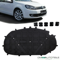 Dämmatte Motorhaube Motorhaubendämmung Motorraumdämmung + Montagekit passt für VW GOLF 6 VI alle Modelle OE: 5K0863831G