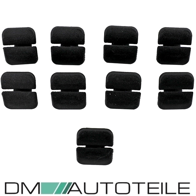 9tlg. Befestigungsset für Dämmatte Motorhaube Motorhaubendämmung Motorraumdämmung +Montagekit passt für VW GOLF V 5 JETTA III OE: 1K0 863 831D