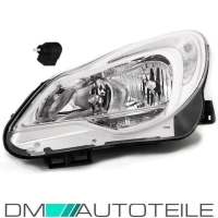 Opel Corsa D Scheinwerfer links Klarglas 11-14 Facelift +...