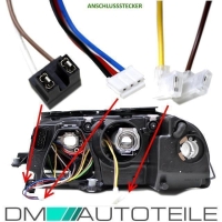 Scheinwerfer Set für VW Passat 3BG 3B Rechts Links Klarglas 00-05 Xenon-Linse H7