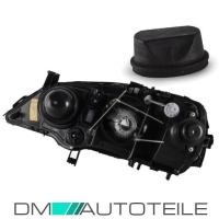 Set Opel Astra G Xenon Scheinwerfer rechts Schwarz Bj 97-04 für LWR D2S/H7+Brenner