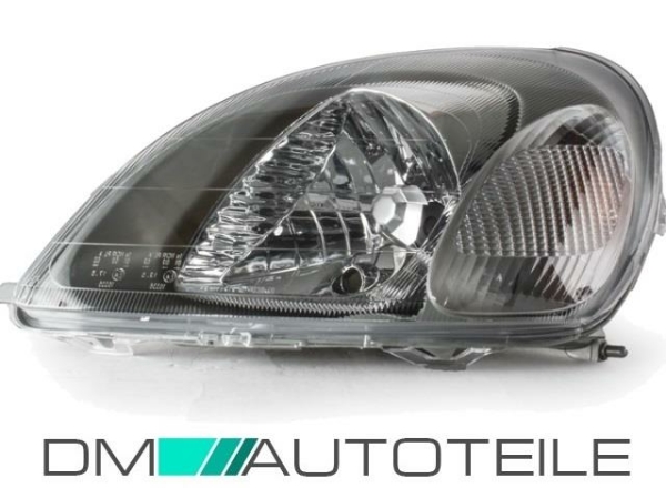 Toyota Yaris Scheinwerfer Links Bj 99-02 + Stellmotor H4 Fassung