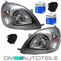Set Toyota Yaris Scheinwerfer H4 Rechts & Links Bj...