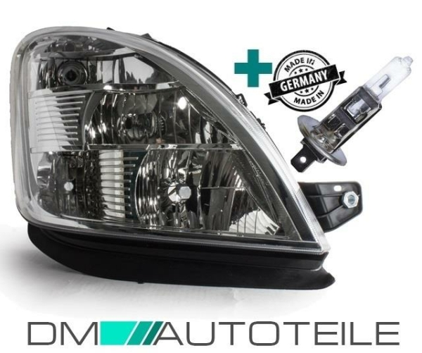 Set Iveco Turbo Daily IV Scheinwerfer rechts Bj 06-11 + Stellmotor H7/H1/H1 +Nebel+Birne