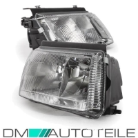 Scheinwerfer rechts mit Nebel H7/H4 + H7 Birne passt für VW Passat 3B ab 1996-2000